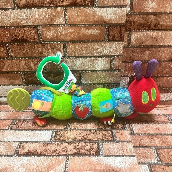 Very Hungry Caterpillar Teether Rattle sensory soft toy - Picture 6 of 8